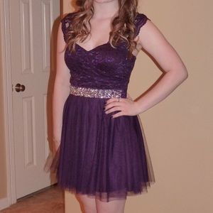 Dark Purple “Deb” Dress Size 7
